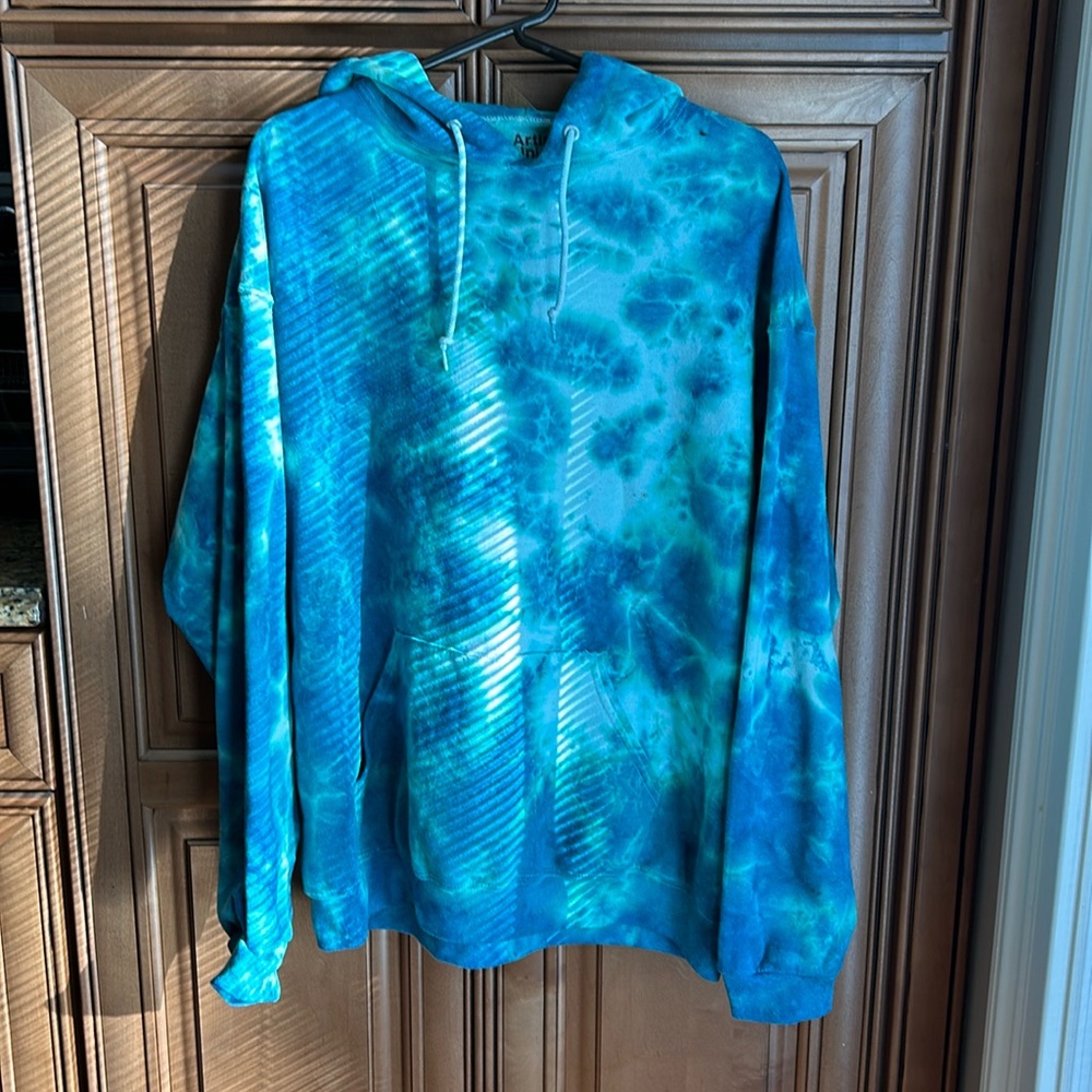 Artist union tie-dyed hoodie